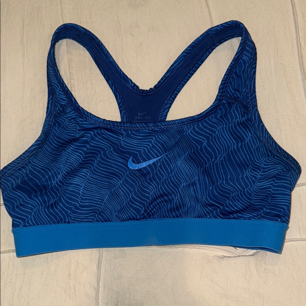 Nike Blue Sports Bra (Girl’s) with Racerback Design